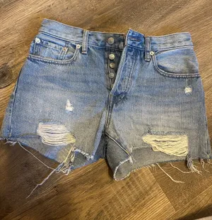 Free People Jean Shorts thumbnail 1