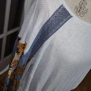 Free People Womens Casual Clash‎ Long Sleeve Shirt Top Small thumbnail 3