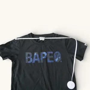 Authentic BAPE A Bathing Ape Womens Small Black Camo Logo Graphic Tee Shirt thumbnail 9