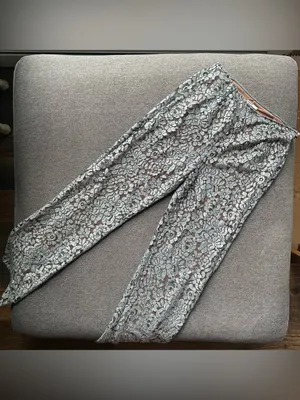 House of CB London Mara Metallic Lace Straight Leg Pants Small thumbnail 6
