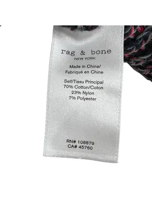 Rag & Bone Ilana Marled Sweater Navy Blue Multicolor Crewneck Size Small thumbnail 11