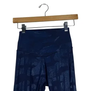 OFFLINE by Aerie Camo Metallic Leggings Navy Blue Athletic Shimmer Size M thumbnail 3