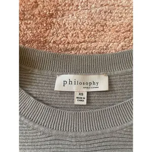 Batwing Philosophy Womens sweater Zip Sleeves Cozy fawn color Size XS thumbnail 2