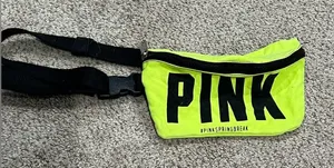 PINK by Victoria’s Secret 2015 Bright Neon Adjustable Vintage Fanny Pack thumbnail 1