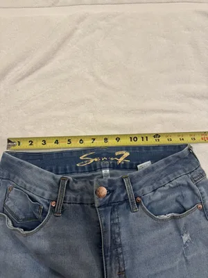 7 For All Mankind Tummy less High Rise Slim Bootcut Medium Wash Jeans Sz 12 thumbnail 11