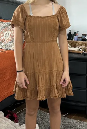 American Eagle Tan knit mini dress thumbnail 2