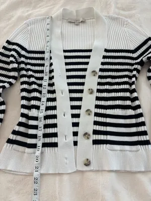 Loft Striped Cardigan thumbnail 4