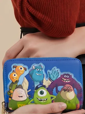NWOT Loungefly Disney Pixar monster scare games Oozma Kappa zip around wallet thumbnail 1