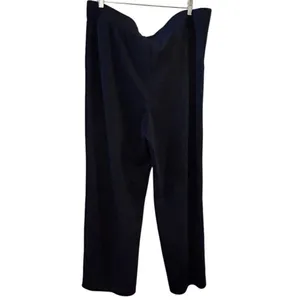 Isaac Mizrahi Women's 2XL Tall Navy Wide-Leg‎ Pants High Waist Casual thumbnail 2