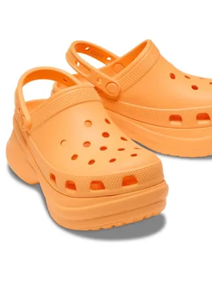 CROCS Siren Platform Clogs Orange Women's Size 7 Chunky Heel Y2K Sandals Comfort thumbnail 5