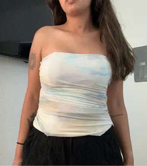 Women's Zara Strapless Top in Pastel Shades thumbnail 1