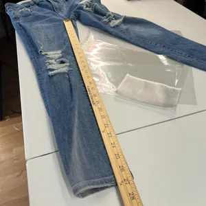 American Eagle Outfitters High Rise Jegging Jeans Womens 4 Blue Denim Distressed thumbnail 14