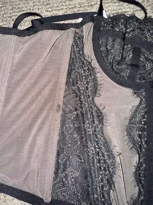 Urban Outfitters Black Corset Top thumbnail 3
