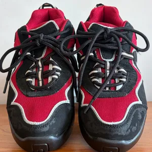 Leos Meg Wave Red Black Split Sole Dance Sneakers Jazz Hip Hop‎ Shoes Womens 8 thumbnail 4