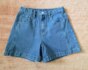 Entro High Rise Medium Wash Denim Shorts Size M thumbnail 1