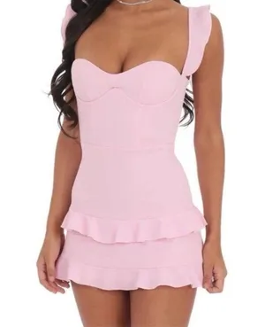 Lucy in the Sky Pink Mini Dress thumbnail 1