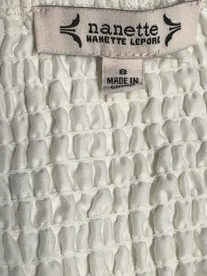 Nanette Nanette Lepore White Eyelet Maxi Dress Size 8 thumbnail 8