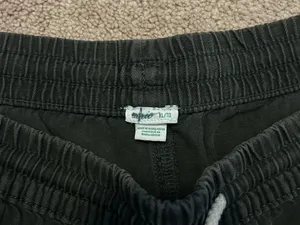 Aerie Black Elastic Waist Shorts with Drawstring thumbnail 2