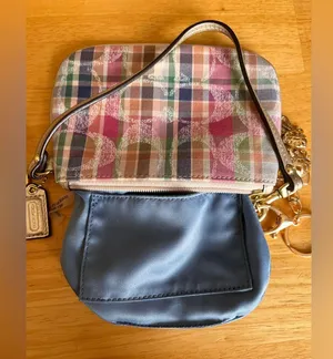 Coach Multicolor Plaid Wristlet thumbnail 12