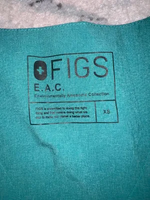 Figs E.A.C Fion Marine Lekei Scrub Top Size XS thumbnail 4