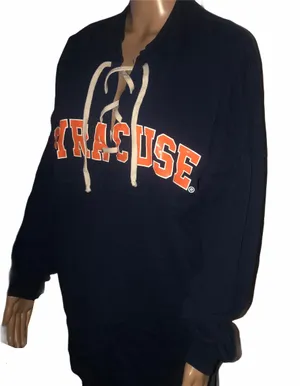 Spirit Jersey Syracuse University Lace Up Top thumbnail 2