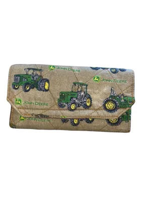 John Deere Quilted Rag Bag Camo Tractor Shoulder Purse Matching Wallet thumbnail 8