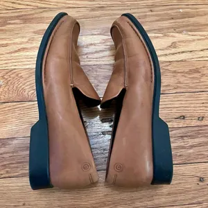 Rockport Women's Brown Leather Square Toe Loafers Size 7M Slip On Workwear thumbnail 5