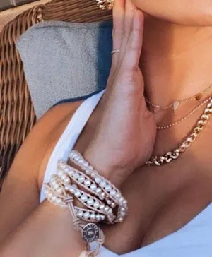Victoria Emerson Pearl Wrap Around Bracelet thumbnail 2