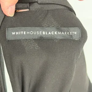White House Black Market‎ Black Floral Sequin Halter Mock Neck Dress Small S P thumbnail 3