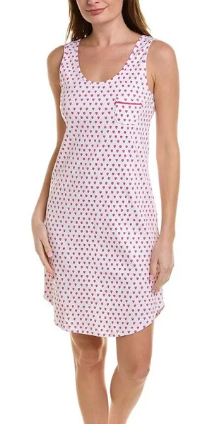 Roller Rabbit Alba Sleep Jersey in Pink Heart thumbnail 1