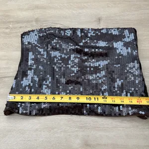 Abercrombie and Fitch Strapless Brown Sequin Corset thumbnail 2