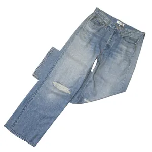 NWT rag & bone Liquid Miramar in Dara Photo Printed Faux Jean Wide Leg Pants 28 thumbnail 7