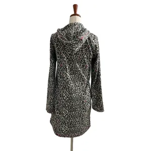 Jennifer Moore Jenni Intimates Women’s Sleep Hoodie Dress Leopard Size XS #D1 thumbnail 3