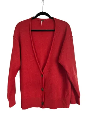Free People School Boy Cashmere Cardi NWOT thumbnail 3