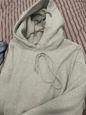 Aritzia TNA Cozy Fleece Boyfriend Hoodie in Heather Chrome size XXL thumbnail 7