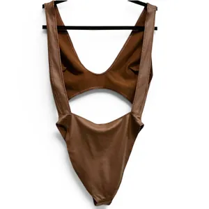 NWT Skims Wet Jersey Cutout Bodysuit Copper‎ Discontinued Color XS thumbnail 4