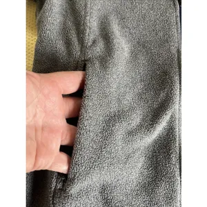 LL Bean Jacket Woman’s SP Grey Fleece Windblock Full Zip USA Made thumbnail 3
