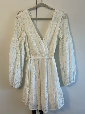 Hello Molly White Lace Dress thumbnail 1