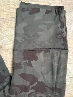 Lululemon Align Pant II Sz4 High Rise Leggings 25" Green Camo Yoga Pants In Sz 4 thumbnail 3