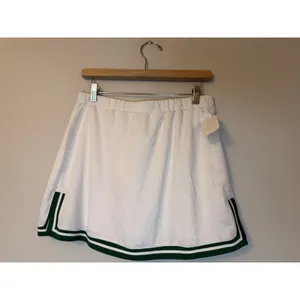 nanette lepore play white Athletic skort green trim Tennis Skort Sz M NWT thumbnail 9