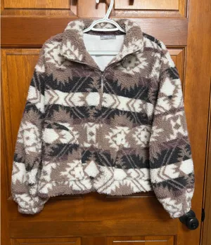 Blue B Aztec Quarter Zip Pullover thumbnail 1