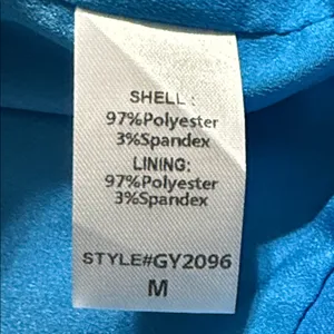 DO+BE blue one shoulder dress size medium cocktail party prom evening gown new thumbnail 6