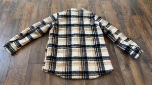 Volcom Sherpa Plaid Jacket Shacket Women's Size Medium Oversized Fit thumbnail 7