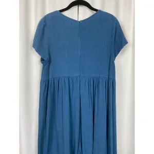 Natural Life Blue Avery Wide Leg Linen Blend Jumpsuit Sz.XS/S thumbnail 11