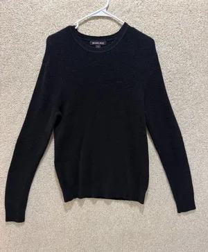 Michael Kors cotton‎ wool blend sweater textured black long sleeve neutral small thumbnail 1