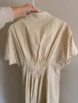 In the Beginning Stripe Button Front Dress thumbnail 4