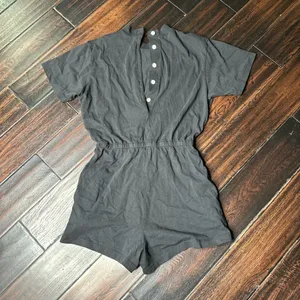 Los Angeles Apparel Crewneck one piece romper summer beach casual basic 100% cotton INDIE shorts top thumbnail 1