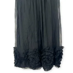 Y2K Rebecca Taylor S 4 Ruffle Applique Sheer Mini Dress Gothic Chic Romantic thumbnail 3
