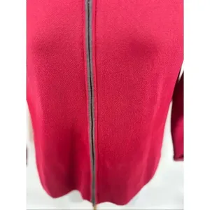 Eddie Bauer Sport Snowflake Full Zip Sweater Jacket XL Red thumbnail 9