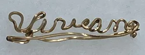 Vintage “Viviane” brooch C clasp Gold thumbnail 1